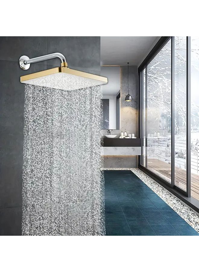 13 Inch Golden Square Shower Head High Pressure Rainfall Fixture Easy Installation - Image 5